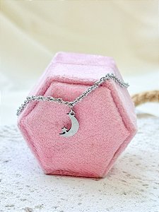 Pulseira Lua e estrela - Aço Inox