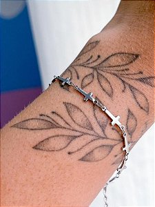 Pulseira Cruz - Aço Inox