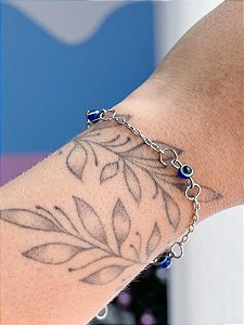 Pulseira Olho Grego - Aço Inox