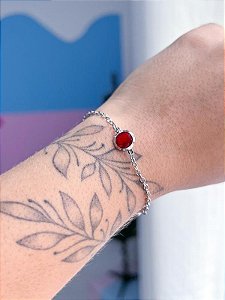 Pulseira Zircônias - Aço Inox