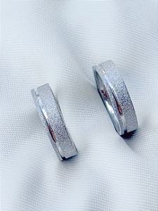 Par de aliança Delicate 5mm - Aço Inox