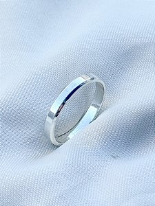 Anel Aliança Chanfrada - Prata 950 (Unidade)