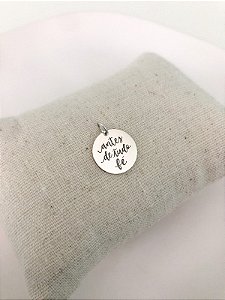 Pingente Medalha “Antes de tudo, fé” - Prata 925