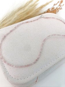 Choker Cristal – Quartzo Rosa