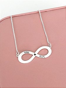Colar Personalizado Infinito - Prata 925