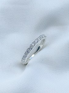 Anel Aparador Pace Cristal - Prata 950