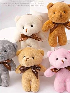 Chaveiro mini urso - Cor sortida
