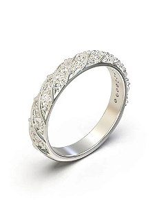 Anel aparador Queen - Prata 950