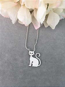 Colar Gatinho - Prata 925