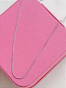 Colar rabo de rato 1mm - Aço Inox