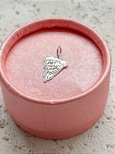 Pingente pizza FRIENDS - Prata 925