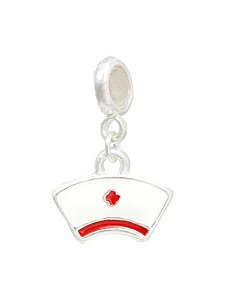 Berloque Enfermagem - Folheado a prata