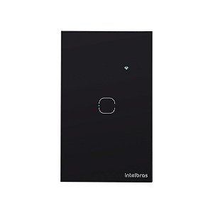 Interruptor Smart Wi-Fi Touch 1 tecla Intelbras EWS 1001 (Preto ou branco)
