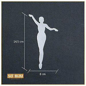 Bailarina de Acrílico Transparente 14.5 cm