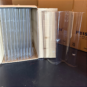 Kit 10 Telhas Translúcidas Coppo Veneto Cristal 42x34 Anti-UV Prismalux