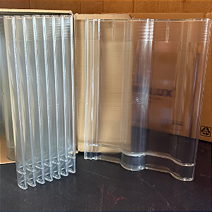 Kit 20 Telhas Translúcidas Big Cristal 48x36 Anti-UV Prismalux