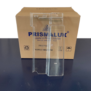 Telha ROMANA Cristal Prismalux (cx 05 un) - Anti-UV e Anti Chama(TELHA PLÁSTICA TRANSPARENTE)