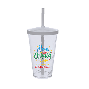 Copo Shake 500ml - Festa Junina - Vem pro Arraiá - Personalizado
