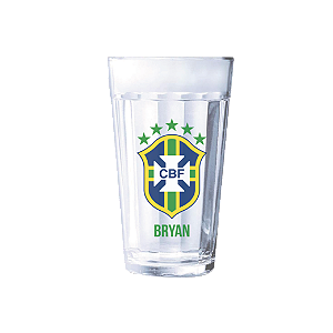 Copo Americano 500ml - Símbolo Seleção Brasileira
