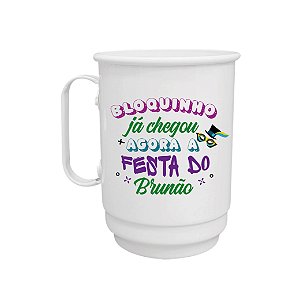 Caneca de Alumínio Moscow 400ml - Carnava l- Bloquinho já chegou agora a festa do brunão -  - Personalizado