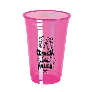 100 Copos descartáveis 700 ml Neon - Personalizados