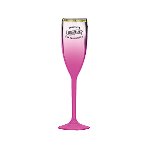 Taça de Champanhe Degradê com Borda Dourada 150ml Personalizada