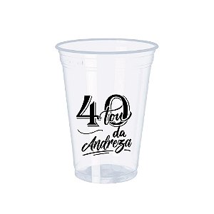 100 Copos Descartáveis 400ml Personalizados