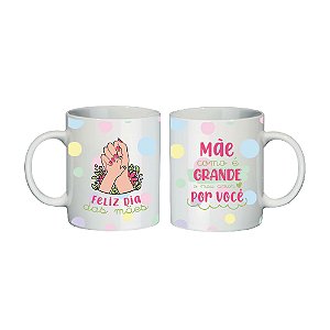 Caneca de Porcelana 300ml - Como É Grande O Meu Amor Por Você