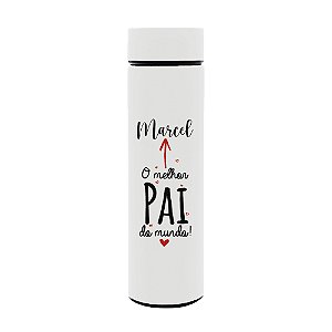Garrafa Térmica 500ml Personalizada - Dia dos Pais (O melhor pai do mundo)