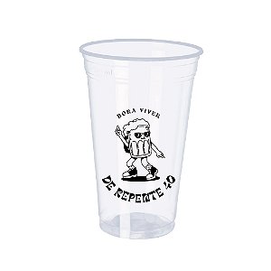 100 Copos Descartáveis 500ml Personalizados - Aniversário de 40 anos