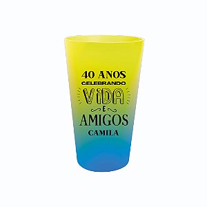 Copo Ecológico 650ml - Feliz Aniversário de 40 anos!