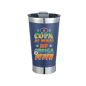 Copo Térmico 473ml com Tampa e Abridor - Copa do Mundo 2026