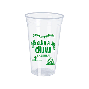 100 Copos Descartáveis 500ml Personalizados - São João 2026