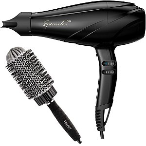 KIT - SECADOR GAMA SE SPECIALE ULTRA ION 2300W 220V + PROART ESCOVA PROF VENT PRO PRATA 50MM EPT03B