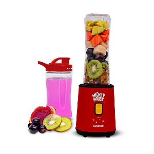 Liquidificador Individual Mallory Mickey Mouse 300w Com 2 Copos 600ml E 400ml - 220v