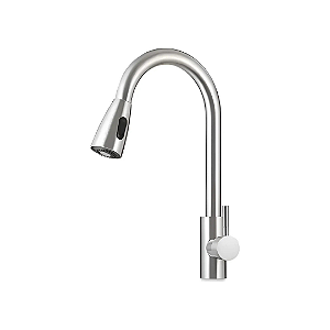 Torneira Gourmet 194017 Monocomanda ExtensÍvel Inox 304 Escovada Domum