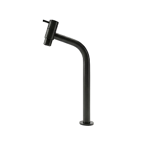 Torneira Banheiro Domum 194107 Premium Preta Inox Monocomando Bancada