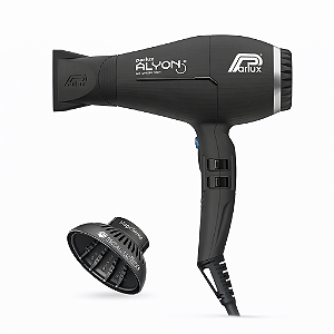 Kit Parlux - Secador Alyon Ion Preto 2250w 220v + Difusor Magic Sense