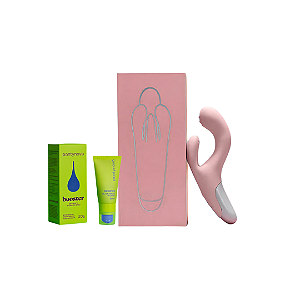 Kit Pantynova - Vibrador Eita Rosa + Lubrificante Booster 20g