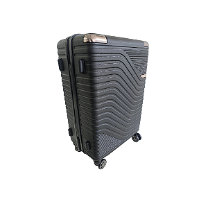 Mala De Viagem Grande Anac Rodas 360° - Preto Luxo - 47x67x30cm