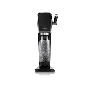 Máquina Para Gaseificar Água Art Sodastream Preta Com Cilindro Quick Connect 60l E Garrafa 1l