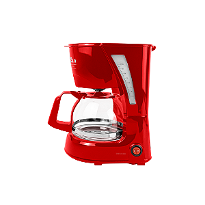 Cafeteira Elétrica Kian Cf-100 20 Xícaras Vermelha 600w Com Jarra De Vidro Temperado 110v