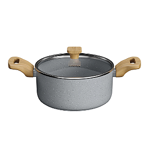 Caçarola Mimo Style Pratic Cook 20cm Grafite Com Tampa