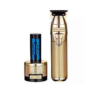 Máquina De Acabamento Profissional Fx799gdbr Babylisspro Fxone Gold Sem Fio 7200 Rpm Bivolt