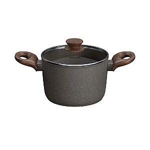 Caldeirão Mimo Style Estilo Cook Grafito 20cm 3,5l Alumínio Cerâmico Para Indução