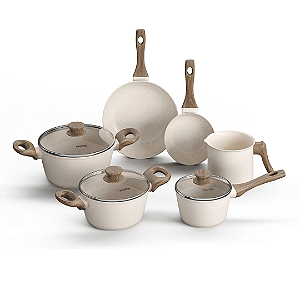 Conjunto De Panelas 6 Peças Style Cook Mármol Mimo Style