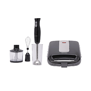 Kit Mimo Style 127v - Mixer 3 Em 1 Plus 9908  Mx02 500w + Sanduicheira Smart Plus 9898 Sd02 Inox 750w