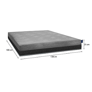 Colchão De Casal Umaflex Fit Visco 25x188x138 30001988