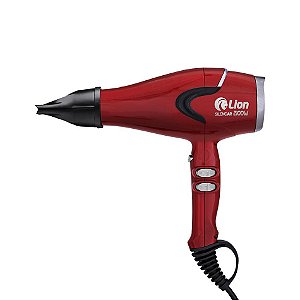SECADOR PROFISSIONAL LION SILENCIAR 2100W VERMELHO - 220V