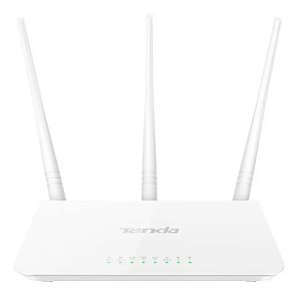 ROTEADOR WIRELESS TENDA N300 F3 300MBPS 5dBi 3 ANTENAS